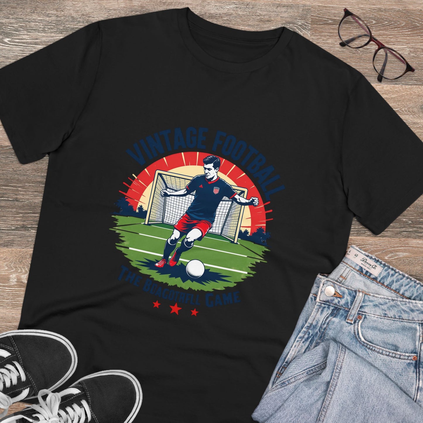 Vintage Football - Organic T-shirt - Unisex