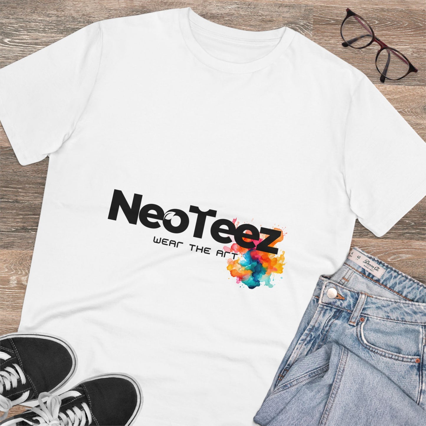 Organic T-shirt NeoTeez Wear The Art - White - Unisex