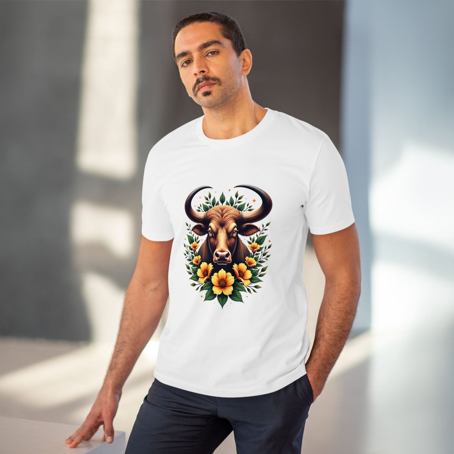 Floral Taurus - Organic T-shirt - Unisex