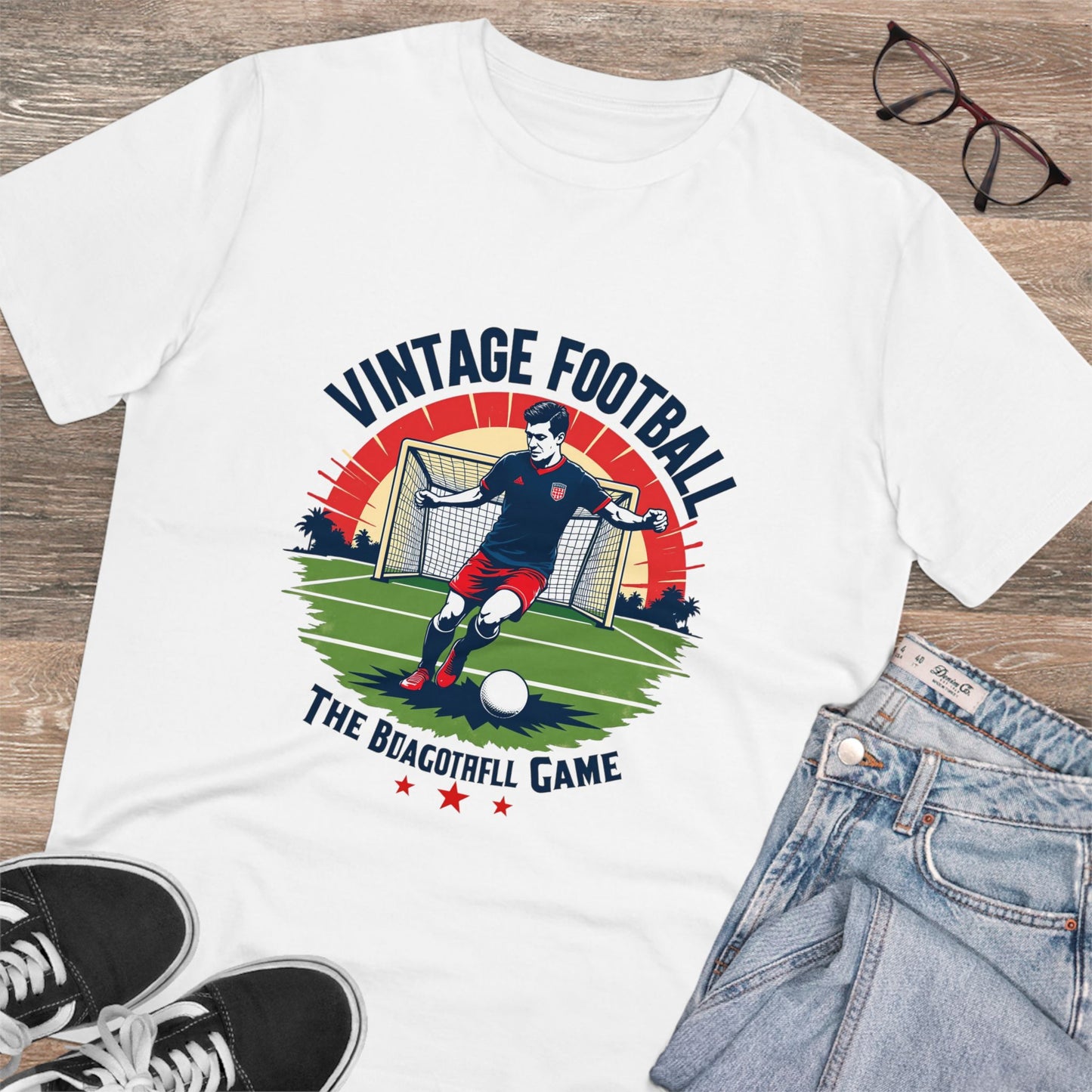 Vintage Football - Organic T-shirt - Unisex