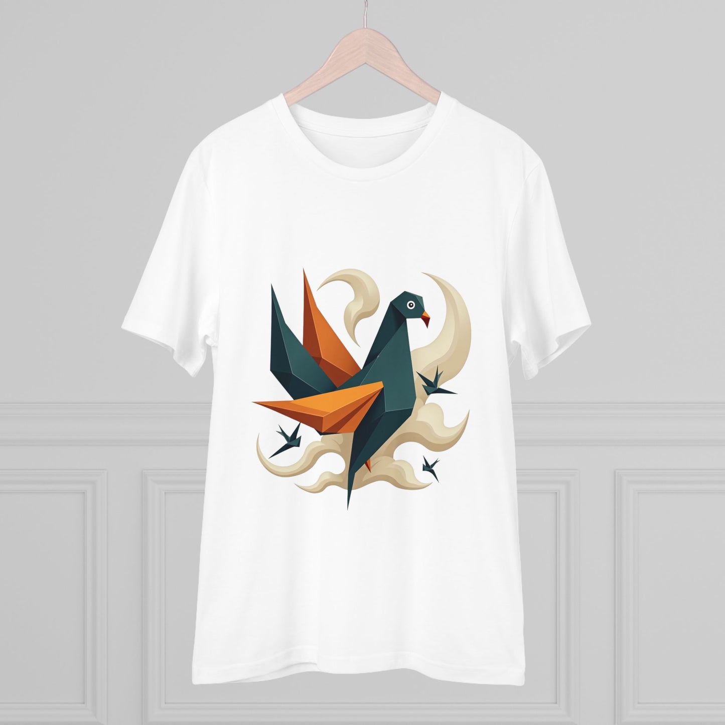 Origami Dreams- Organic T-shirt - White - Unisex