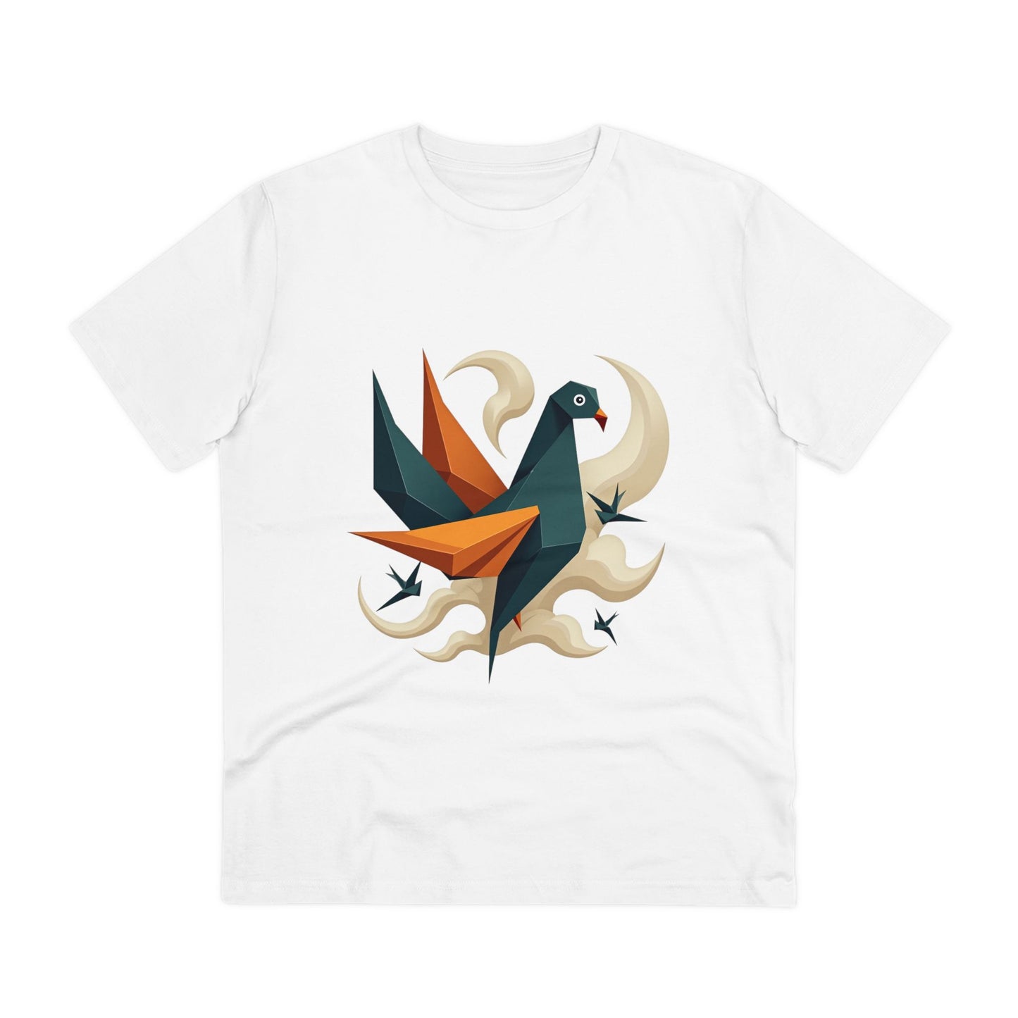 Origami Dreams- Organic T-shirt - White - Unisex