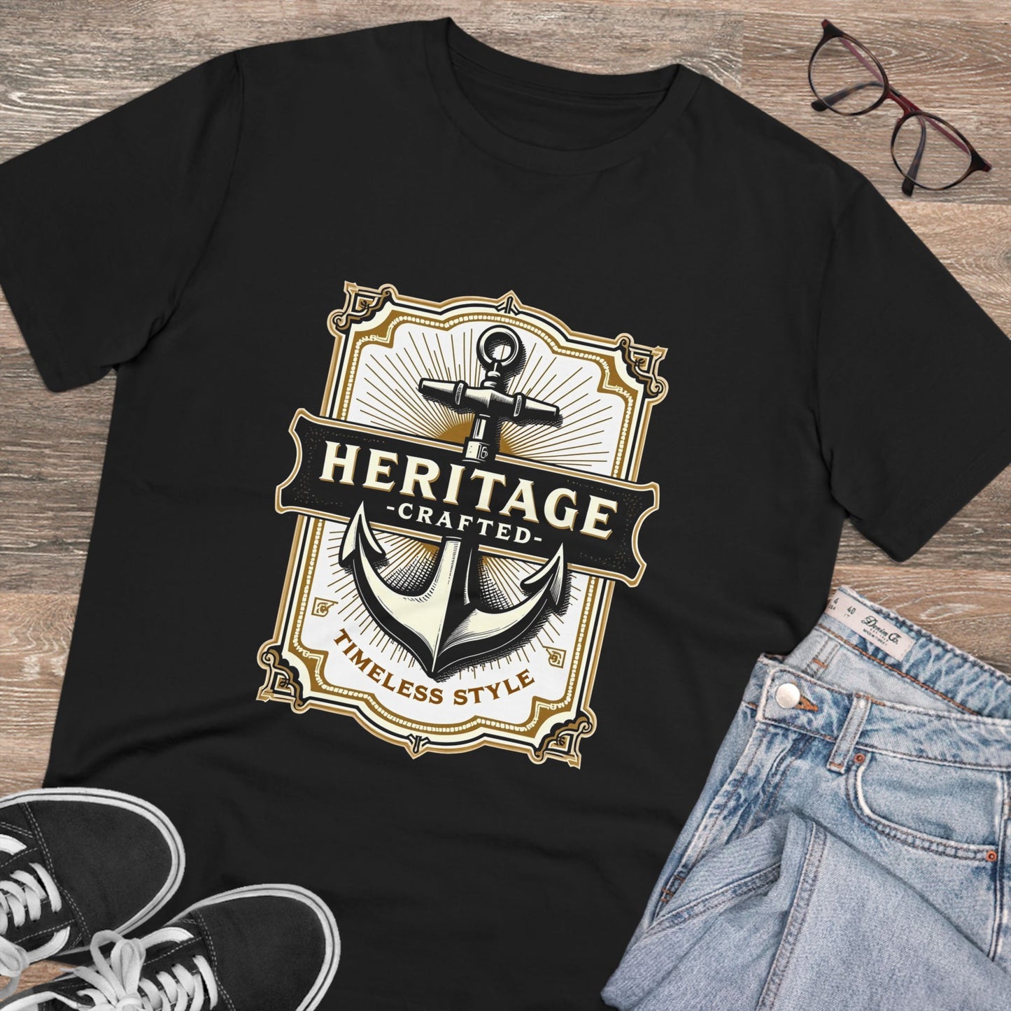 Vintage Anchor - Organic T-shirt - Unisex