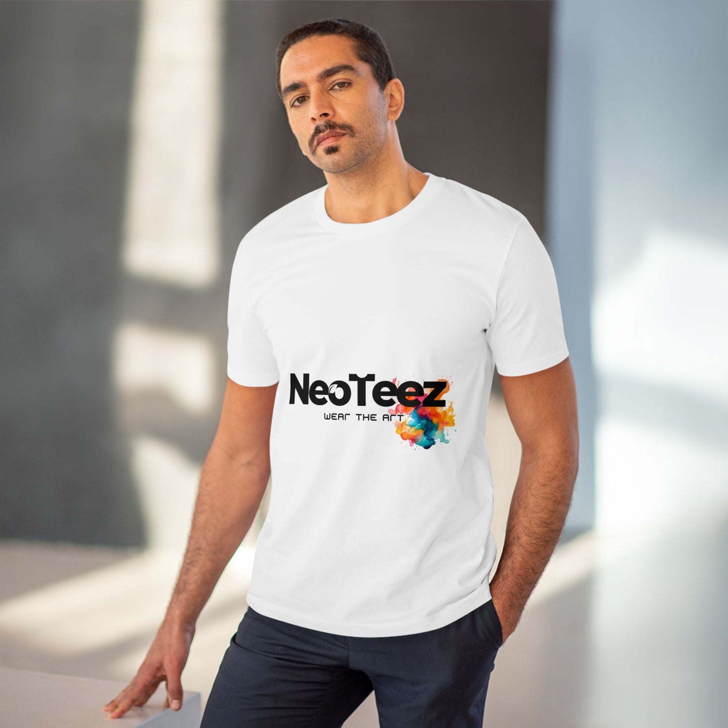 Organic T-shirt NeoTeez Wear The Art - White - Unisex