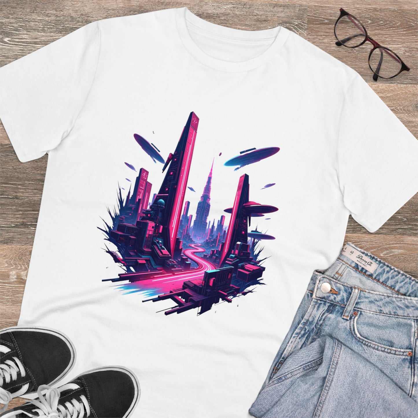 Neon Metropolis - Organic T-shirt - Unisex