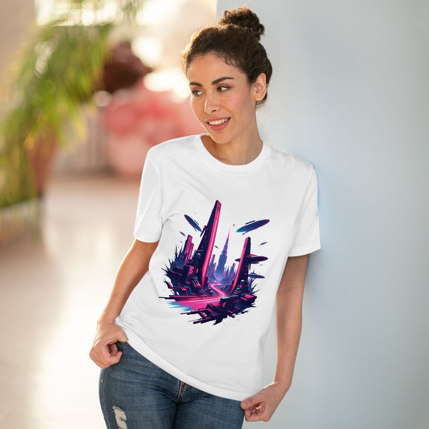 Neon Metropolis - Organic T-shirt - Unisex