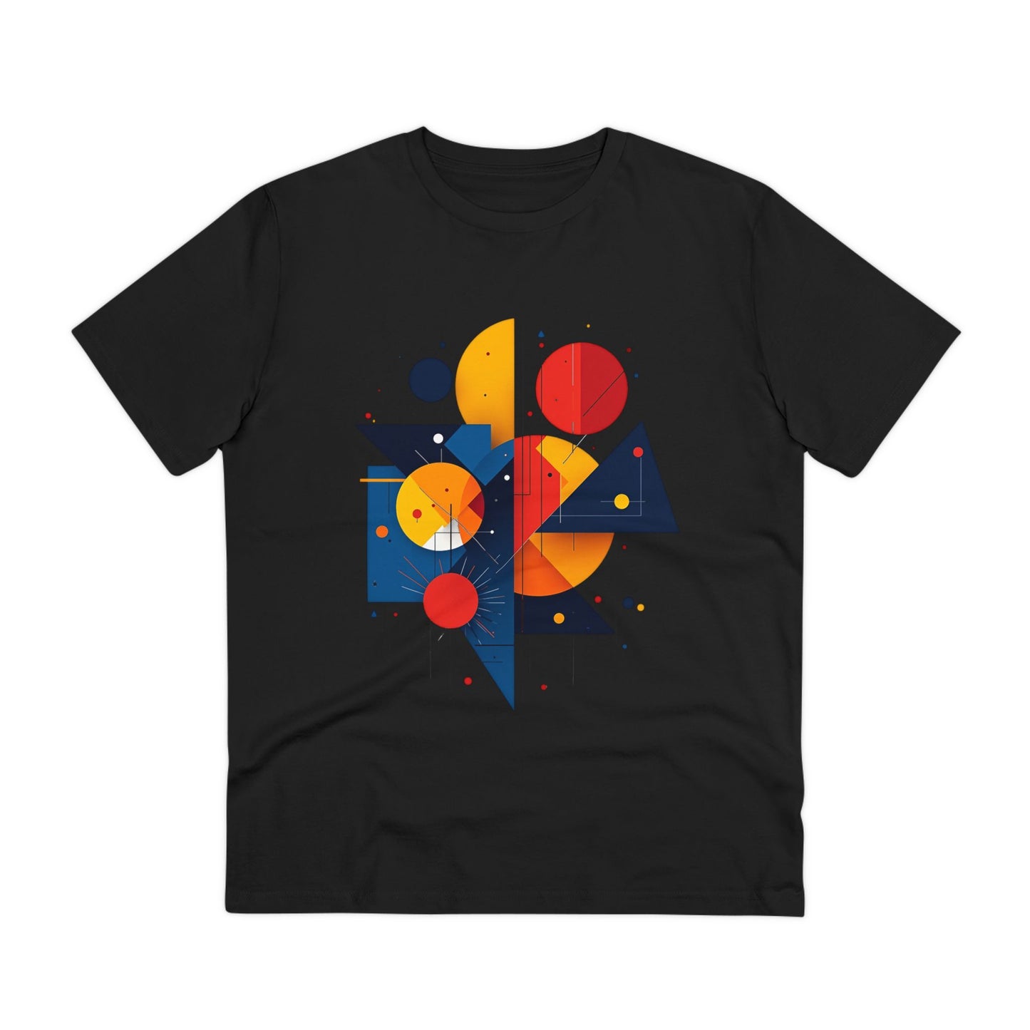 Geometric Harmony - Organic T-Shirt - Black - Unisex