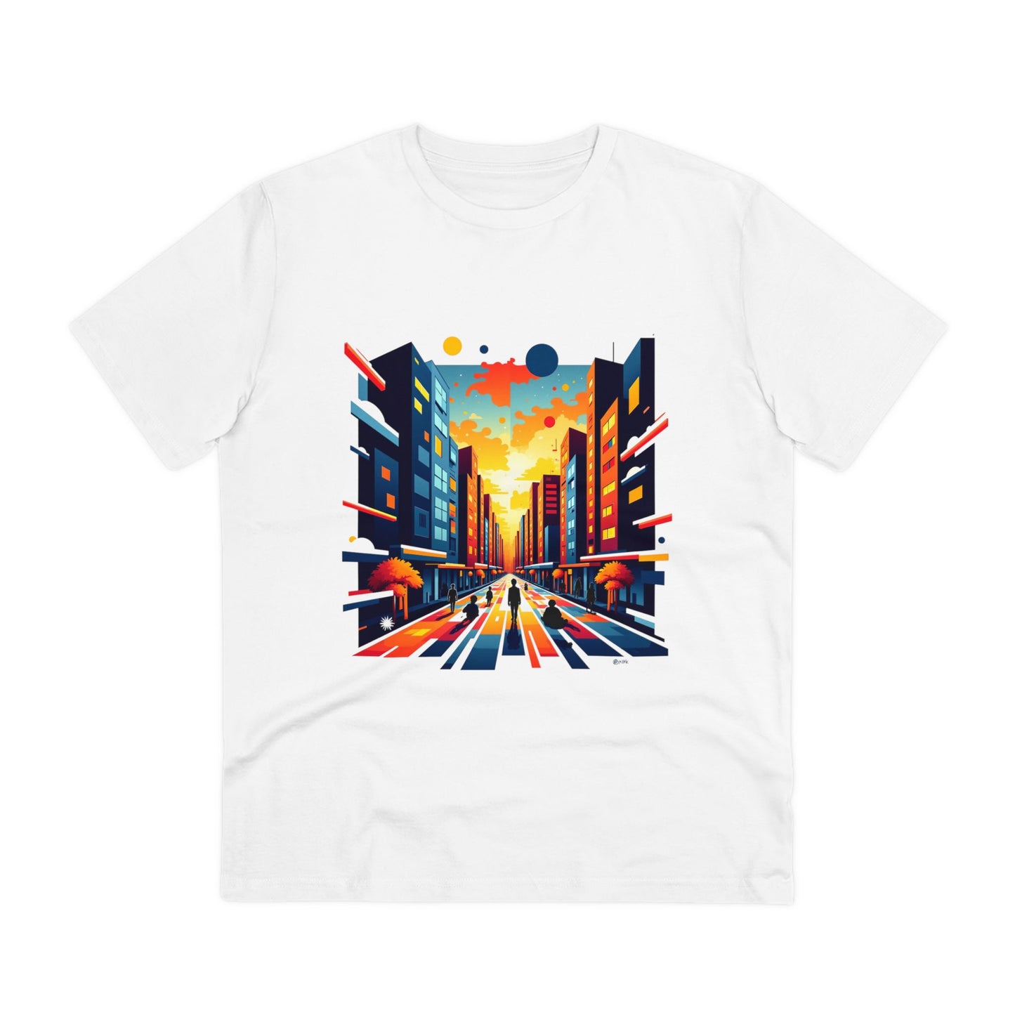 Urban Kaleidoscope - Organic T-shirt - White - Unisex