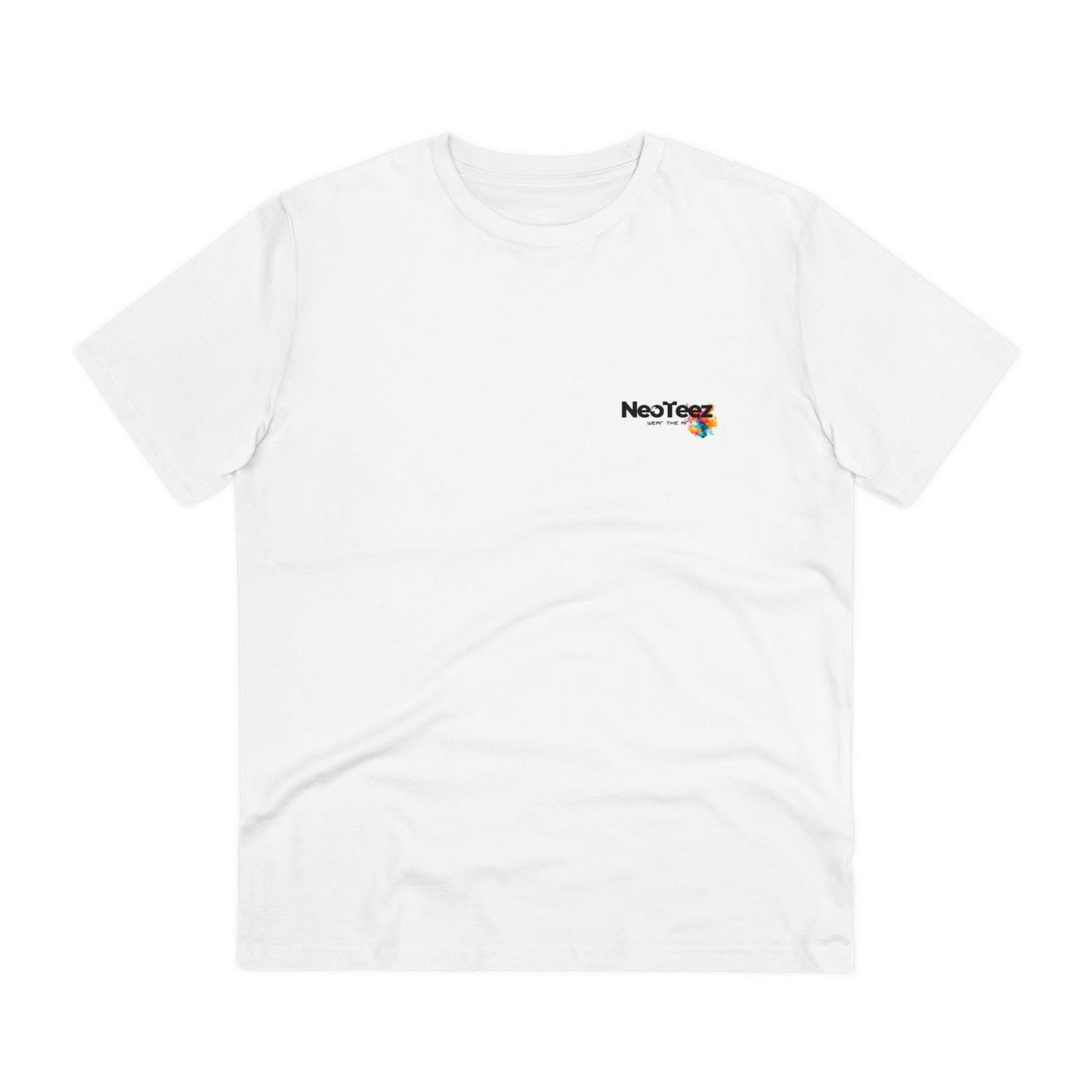 Organic T-shirt NeoTeez Wear The Art - Little Logo - White - Unisex