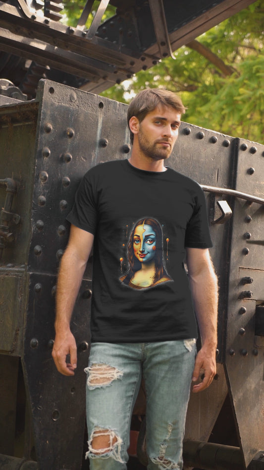 Surreal Mona - Organic T-Shirt - Black - Unisex